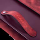 Porte-Document Rouge Bordeau Vieilli